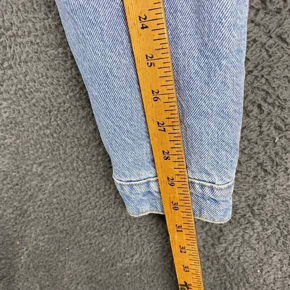 Levi's Denim Trucker Jacket Women's Large L Faux Fur Lined Sherpa Collar - Picture 6 of 8